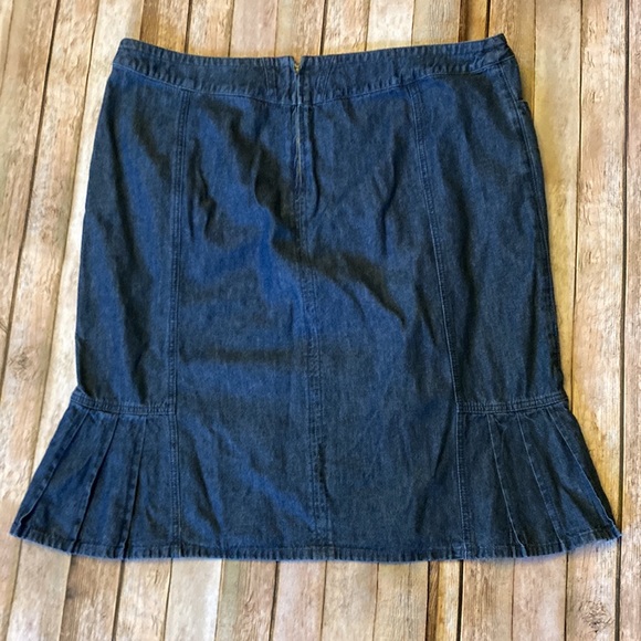 NWT CJ Banks AVG 20W Blue Jean Skirt style 8921 - Picture 5 of 7